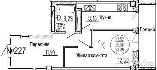 Как обозначается лоджия на плане квартиры